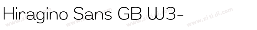 Hiragino Sans GB W3字体转换 Hiragino Sans GB W3字体转换